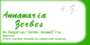 annamaria zerbes business card